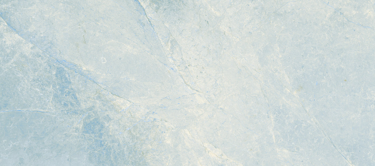 Cool Azure Marble Slab Texture Wall Mural