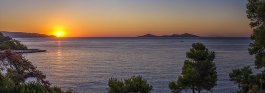 Mediterranean Sunset Horizon Wall Mural