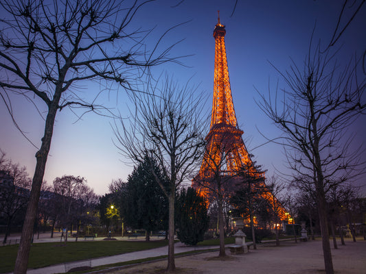Architectural Twilight Parkscape Wall Mural