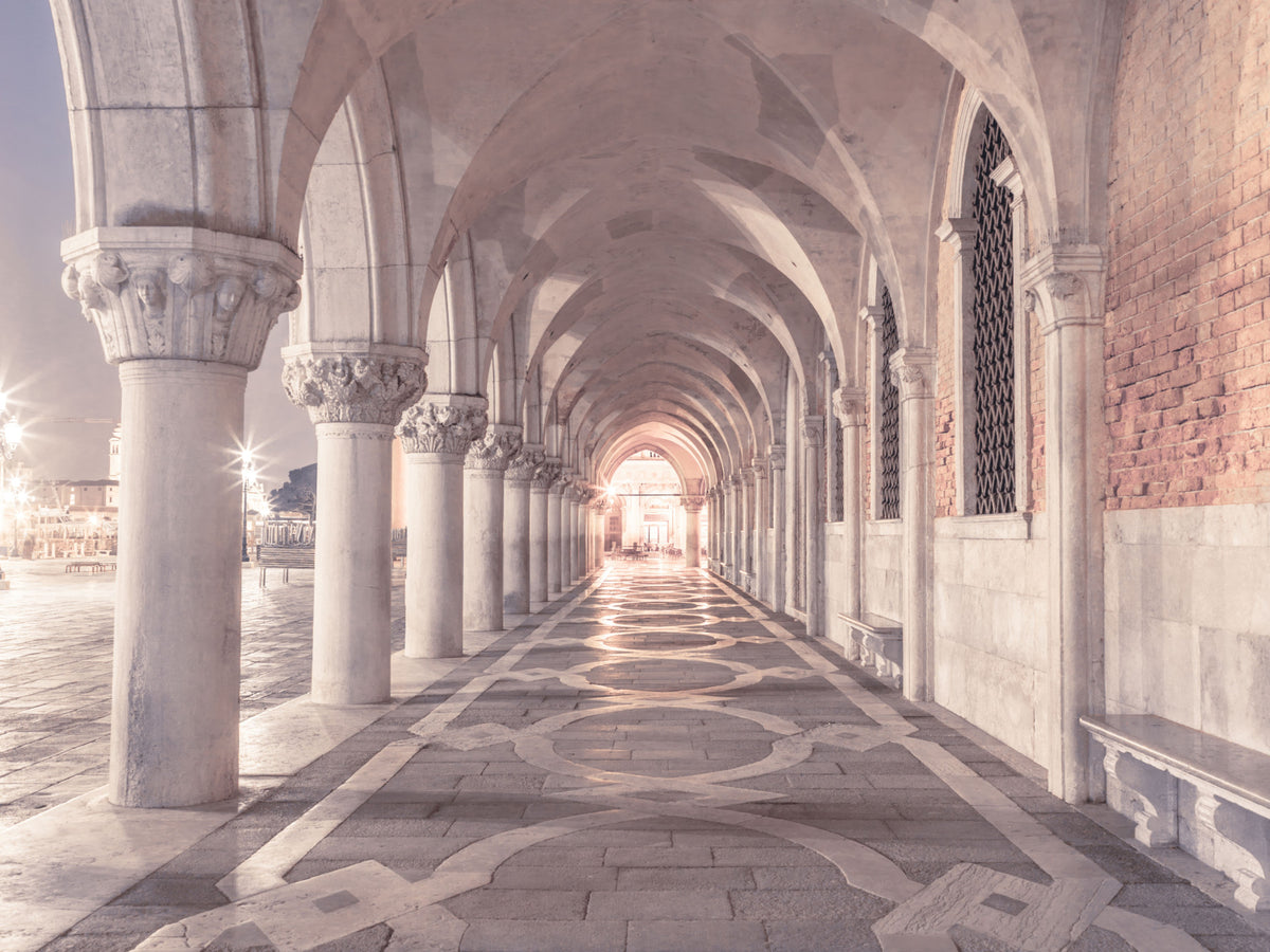 Stonework Corridor Perspective Wall Mural