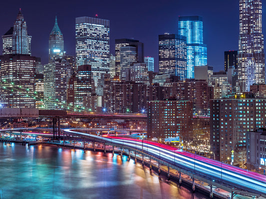 Metropolitan Night Motion Wall Mural