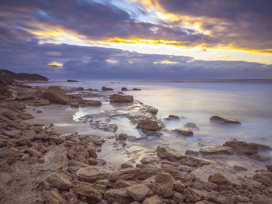 Twilight Rocky Shore Wall Mural