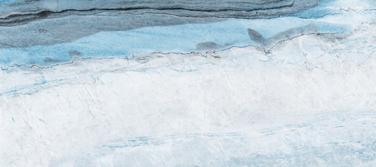 Cerulean Veined Marble Slab Wall Mural