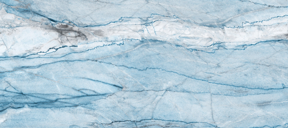 Ethereal Azure Veined Stone Wall Mural