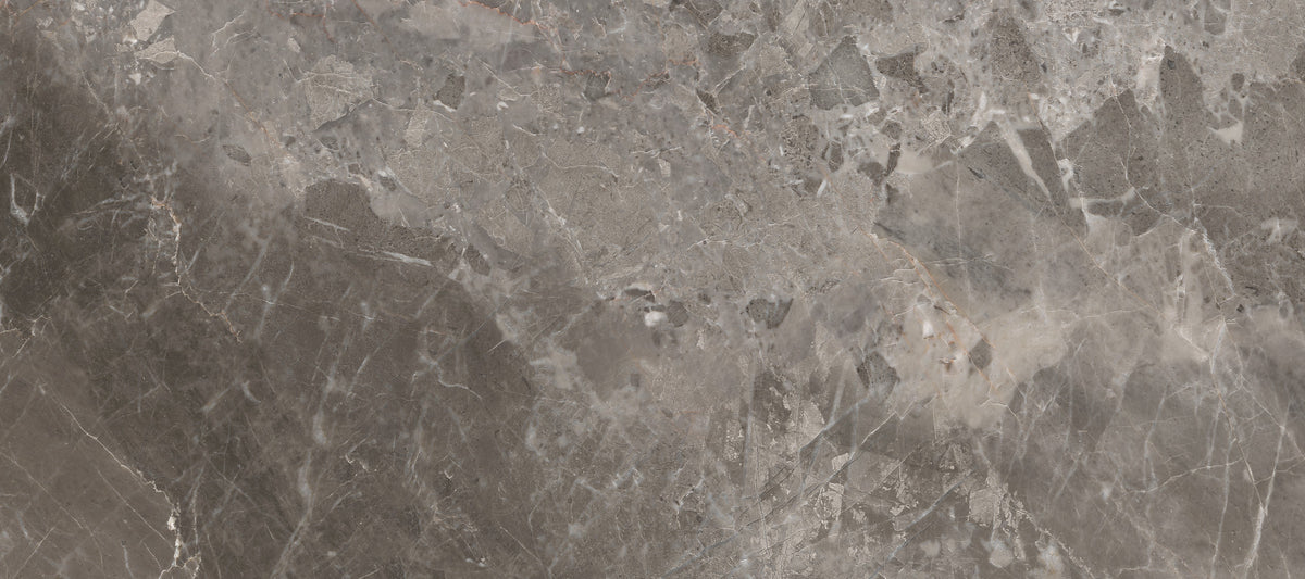 Stormy Grey Marble Texture Wall Mural in your room — zoomed