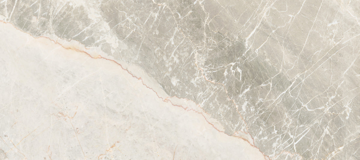 Serene Grey Marble Veining Wall Mural in your room — zoomed