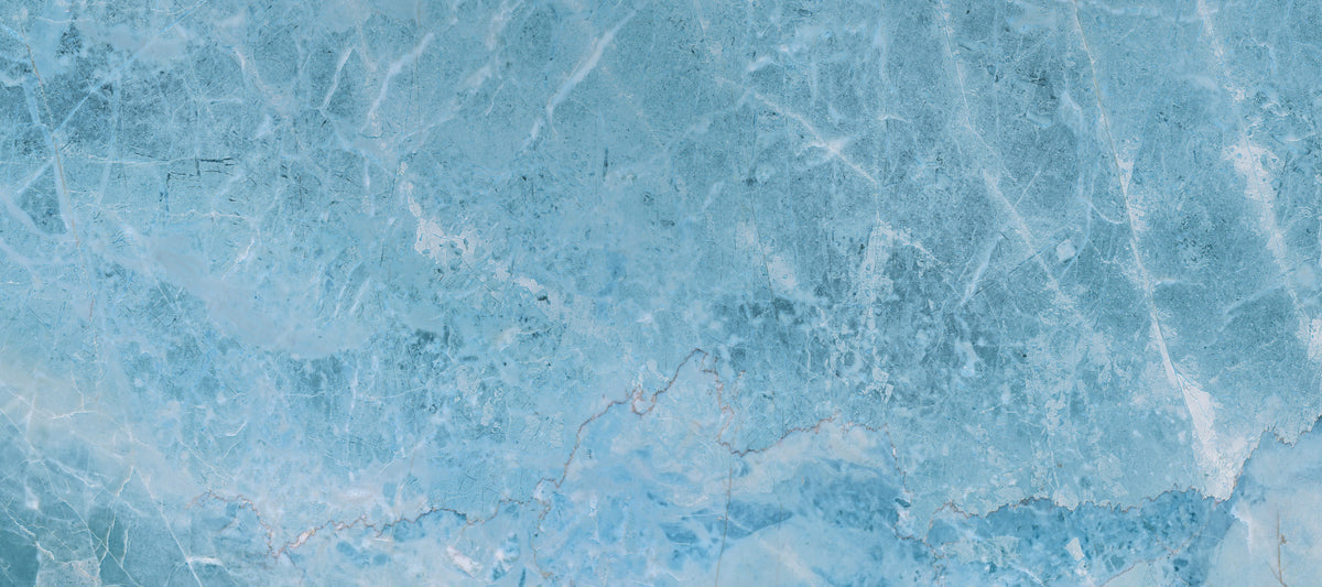 Azure Marble Vein Texture Wall Mural in your room — zoomed