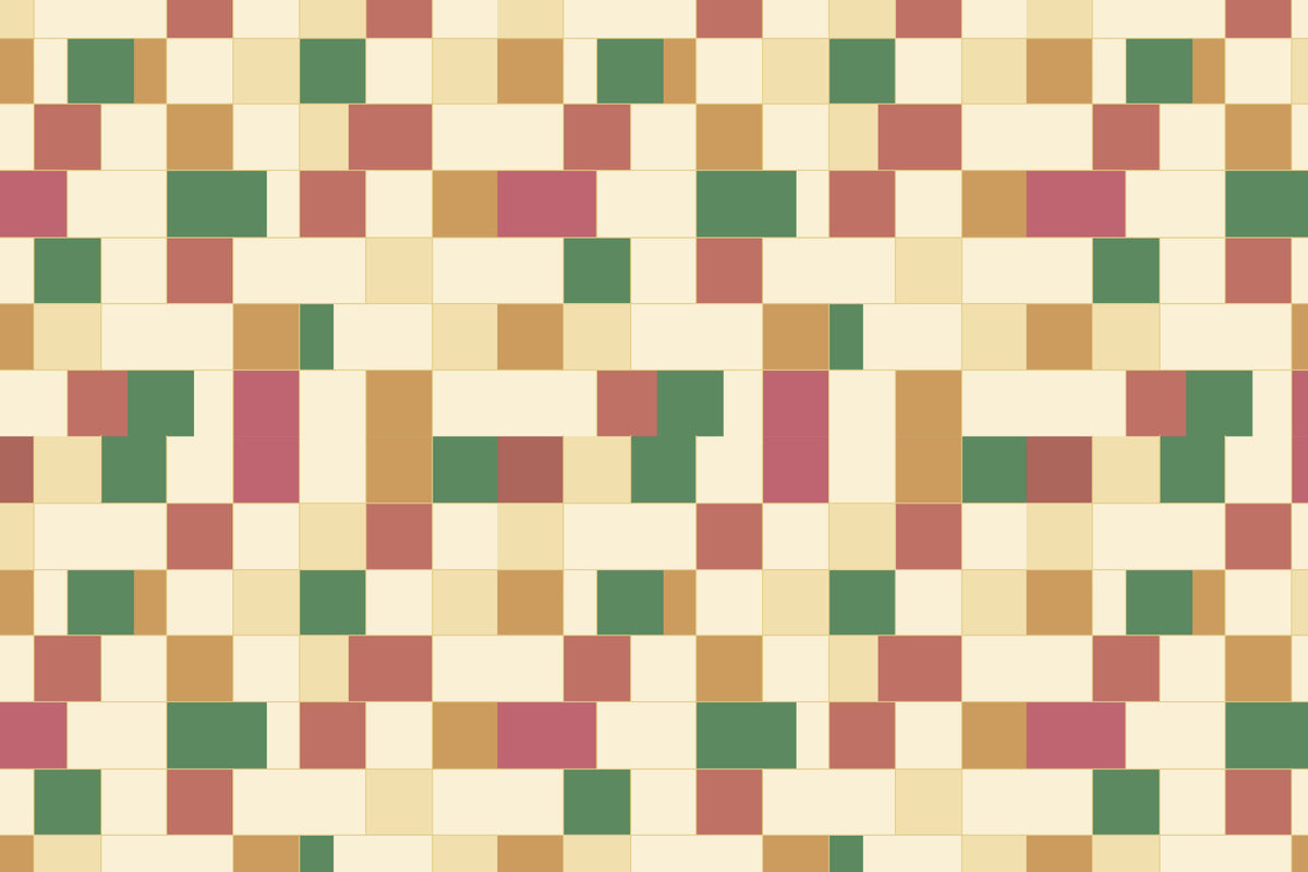 Abstract Block Mosaic Wallpaper⁠ in your room — zoomed