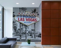 Nevada landmark mural with vintage signage

