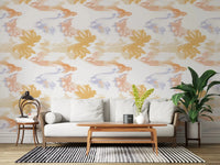 Subtle pastel abstract wallpaper with Lavado de Pastel Fluido airy style