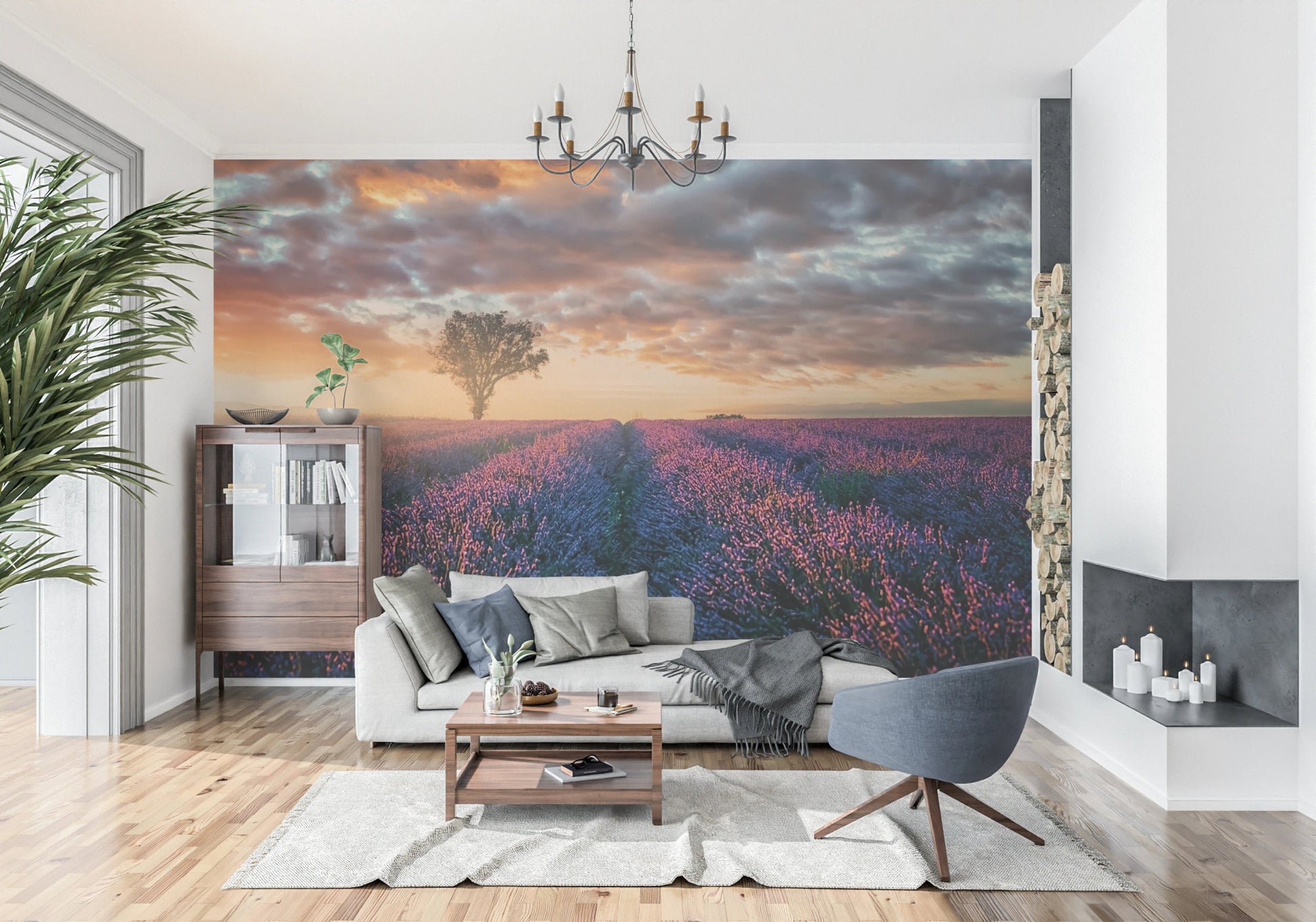 Lavender Dawn Wall Mural