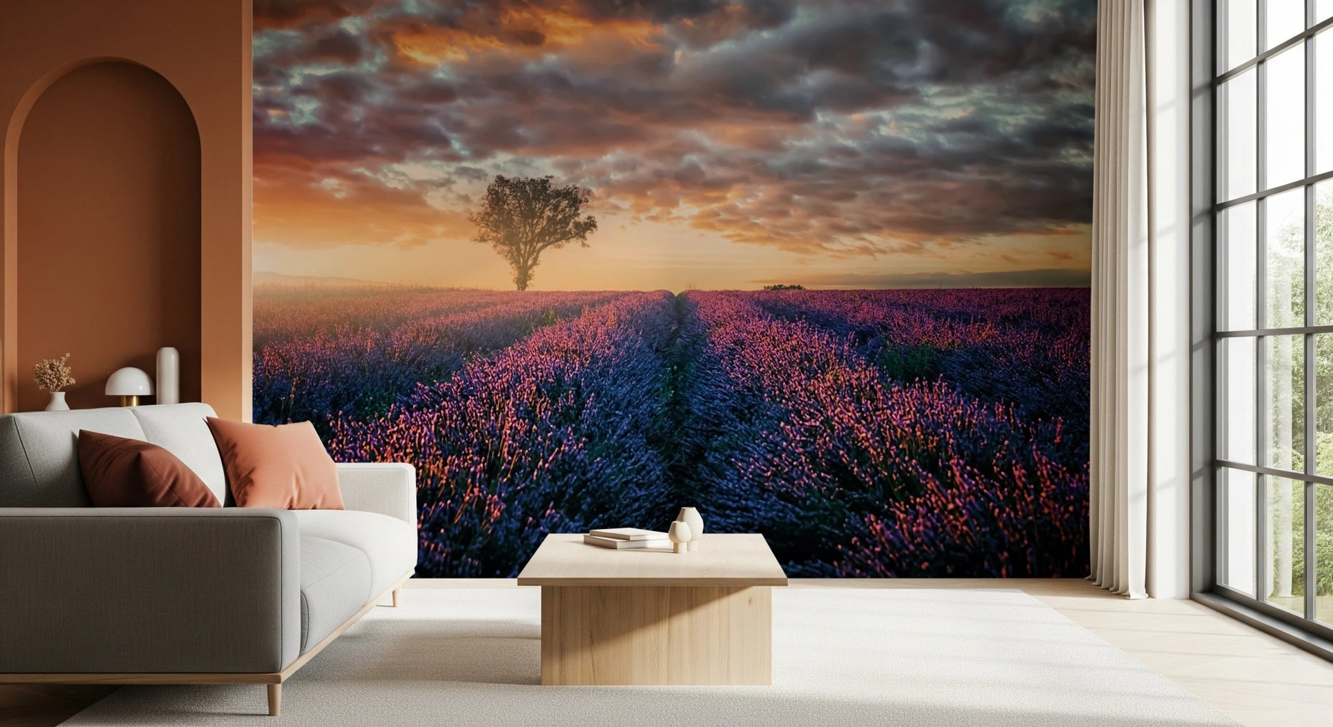 Lavender Dawn Wall Mural