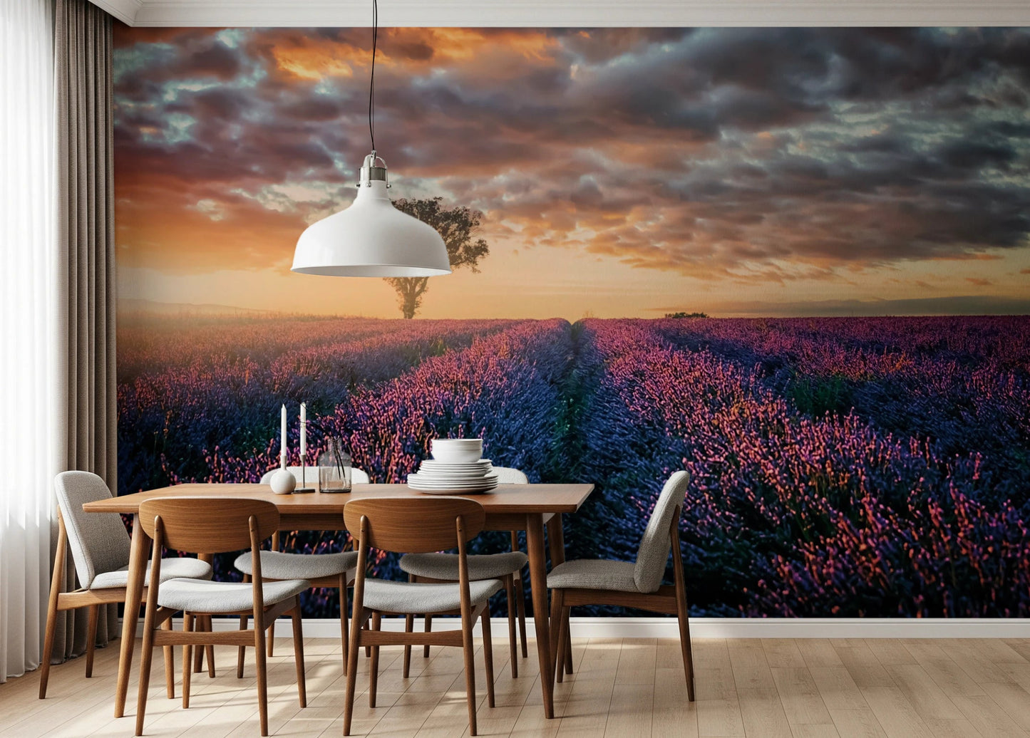 Lavender Dawn Wall Mural