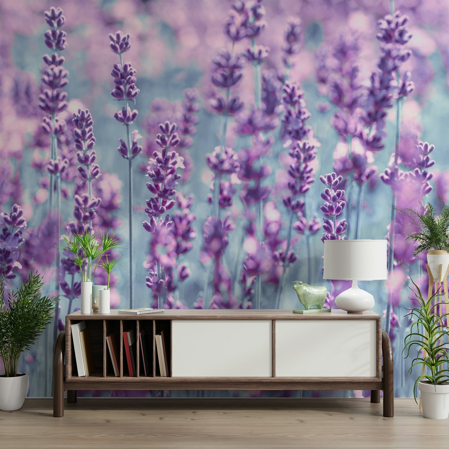Lavender Dreamscape Wall Mural