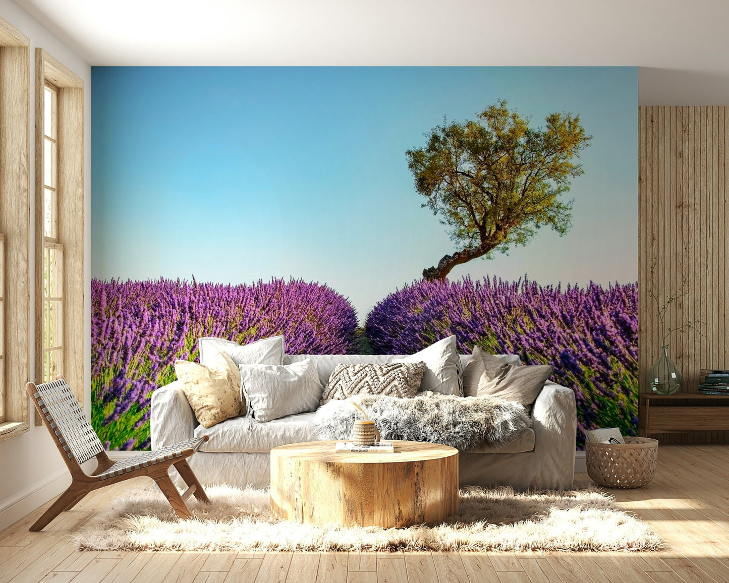 Lavender Field Wall Mural