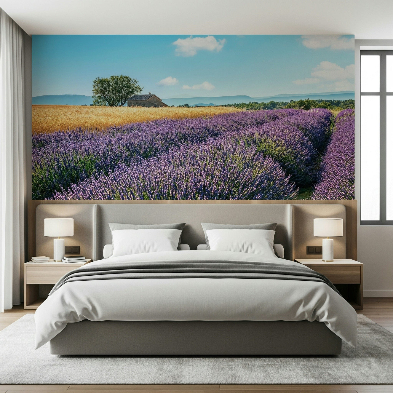 Lavender Fields Escape Wall Mural