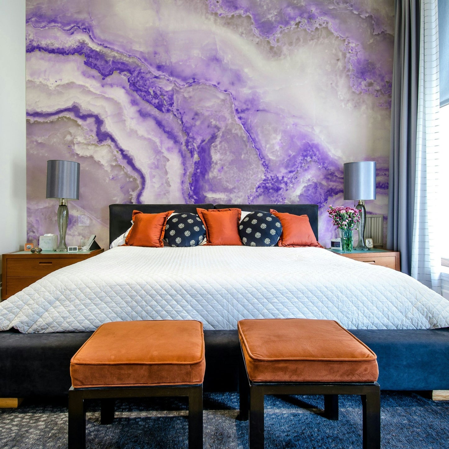 Lavender Flow Wall Mural