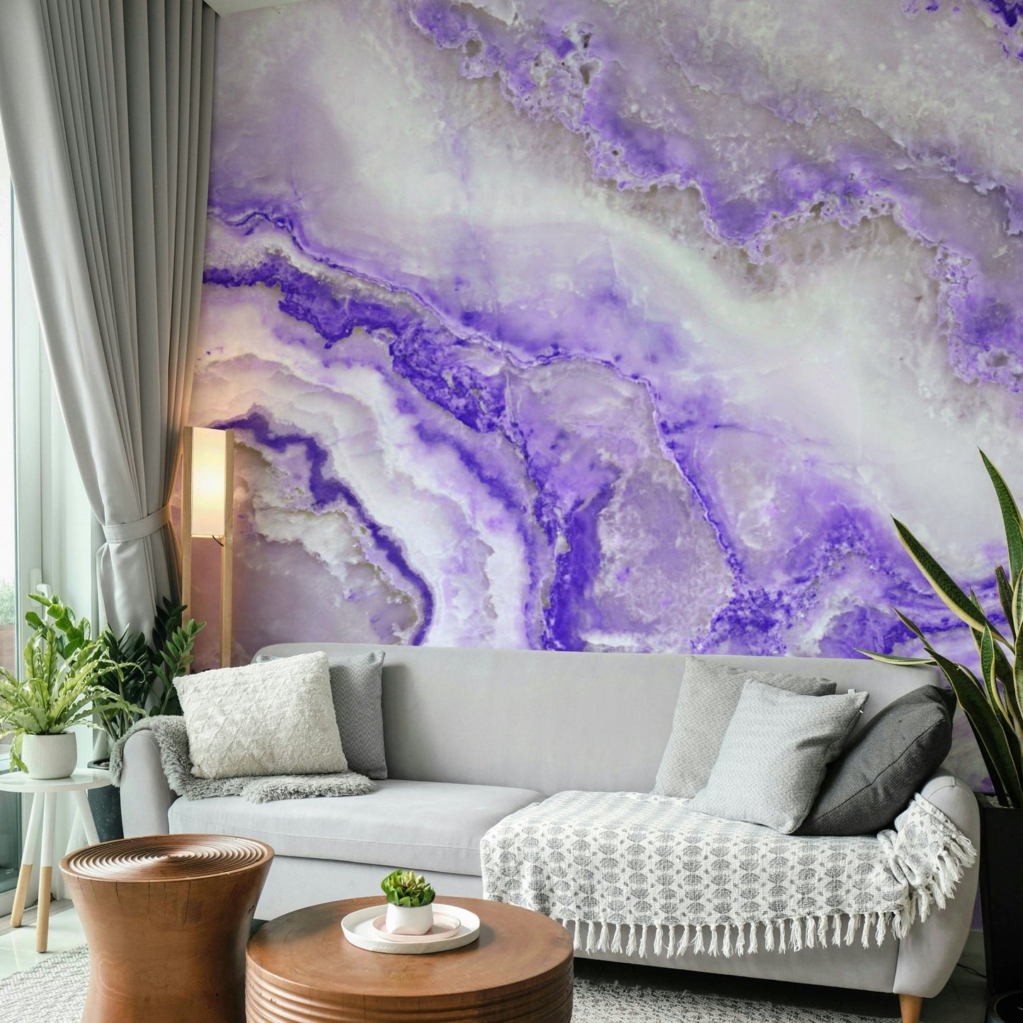 Lavender Flow Wall Mural