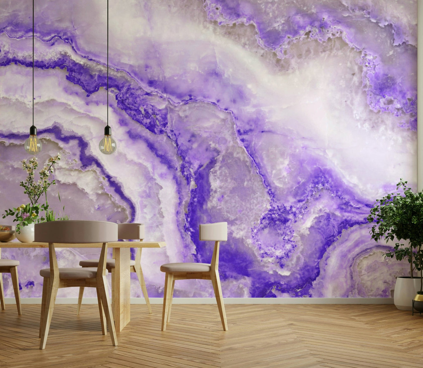 Lavender Flow Wall Mural