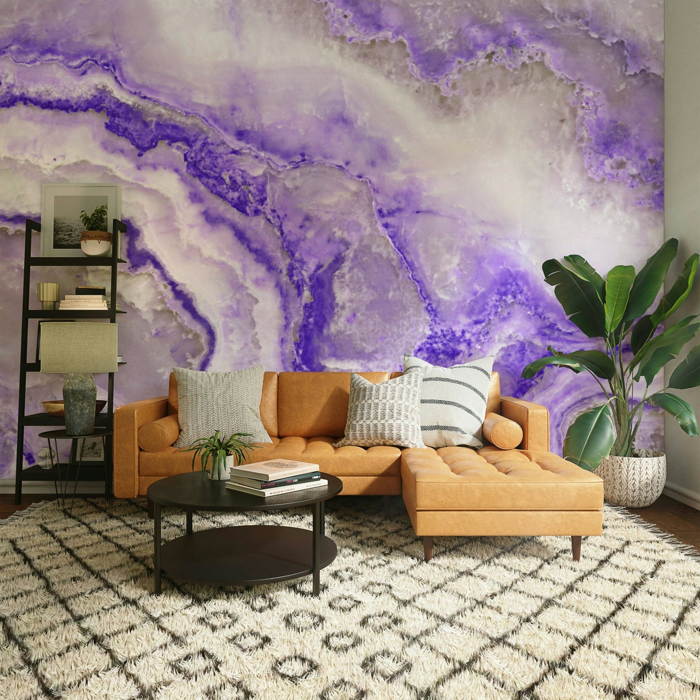 Lavender Flow Wall Mural