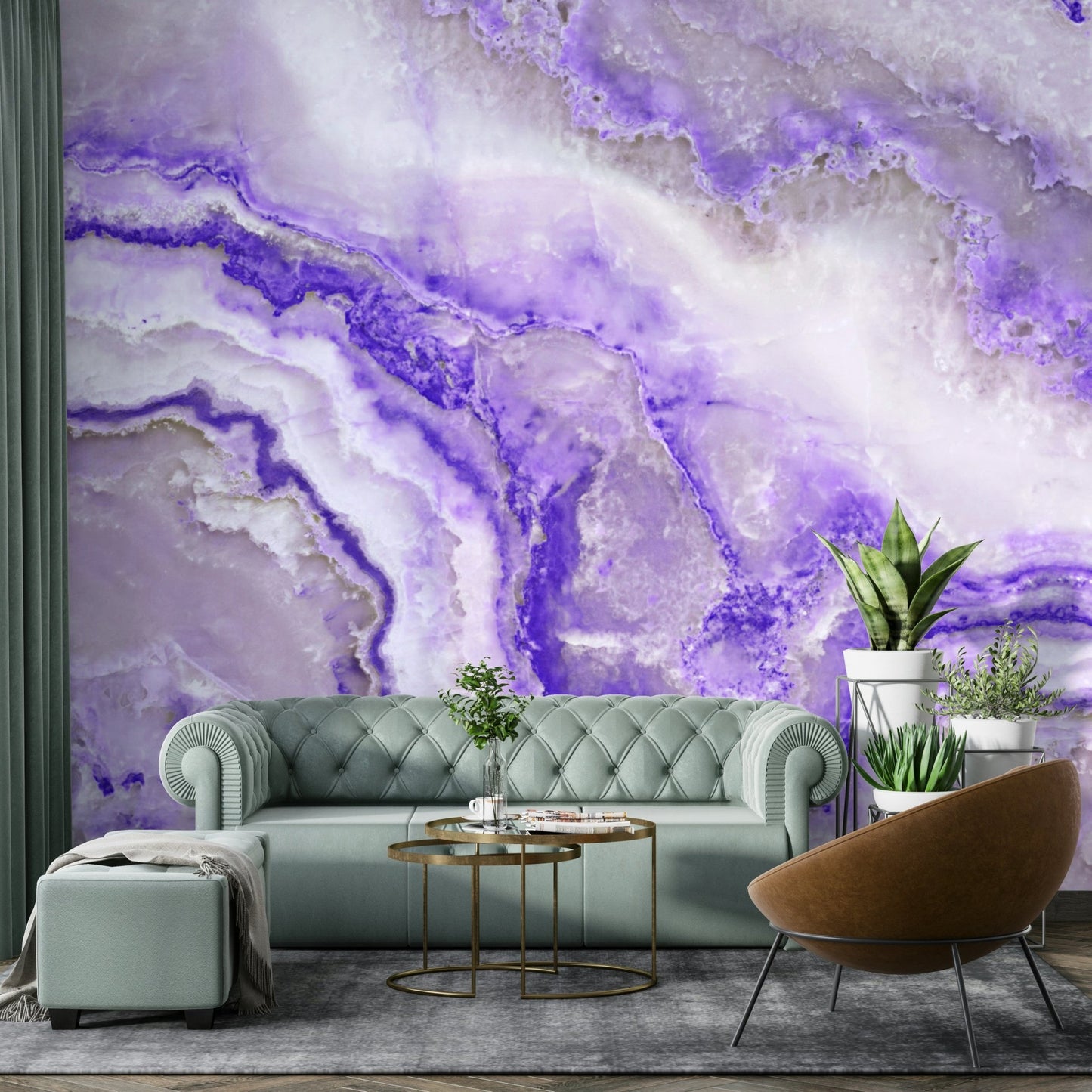 Lavender Flow Wall Mural