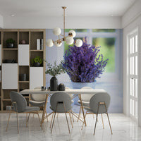 Elegant Lavender in a Vase product, beautiful purple blossoms, botanical wallpaper.