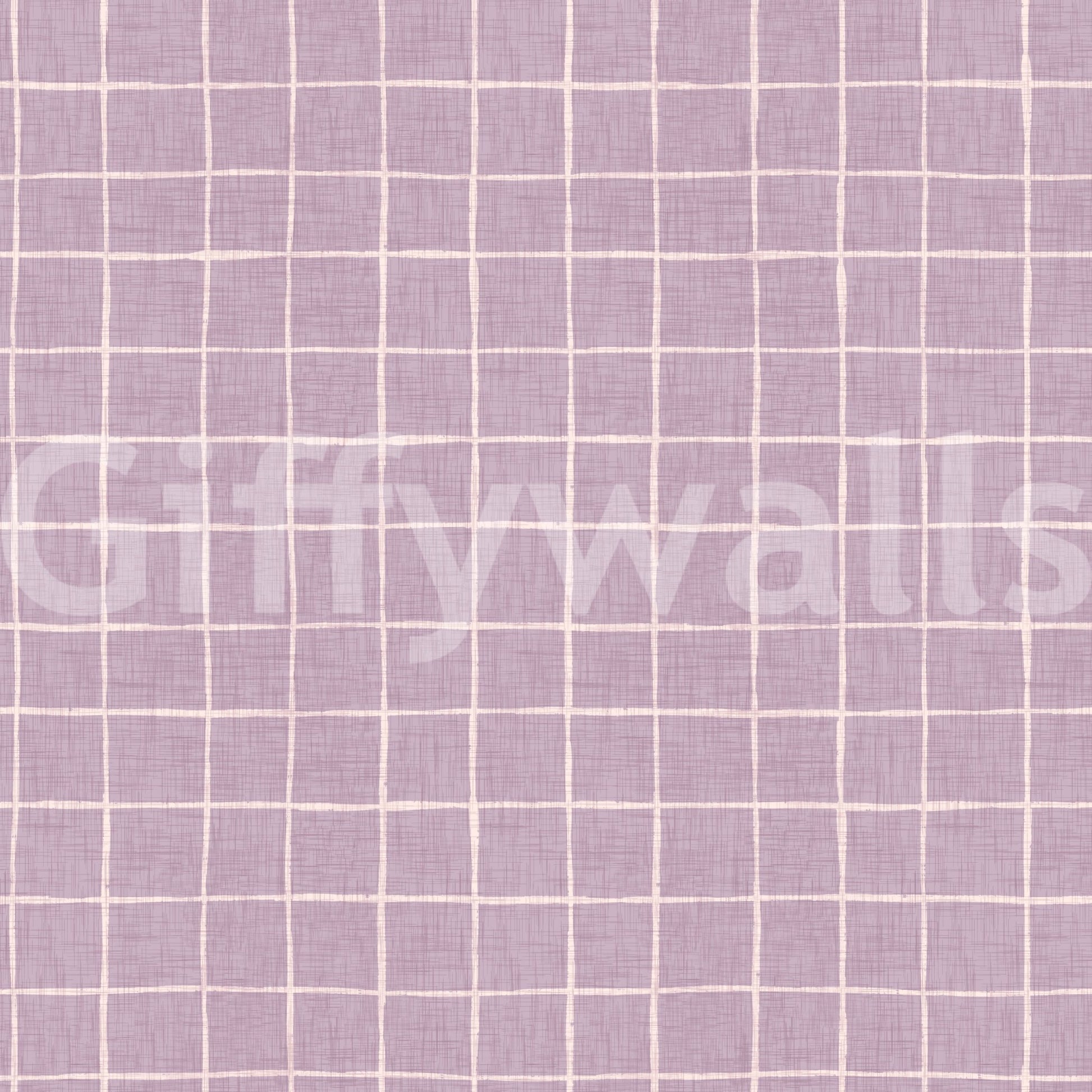Soft purple textured grid print with matte look.