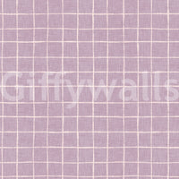 Soft purple textured grid print with matte look.
