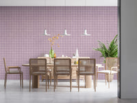 Aesthetic purple linen look grid pattern for walls.