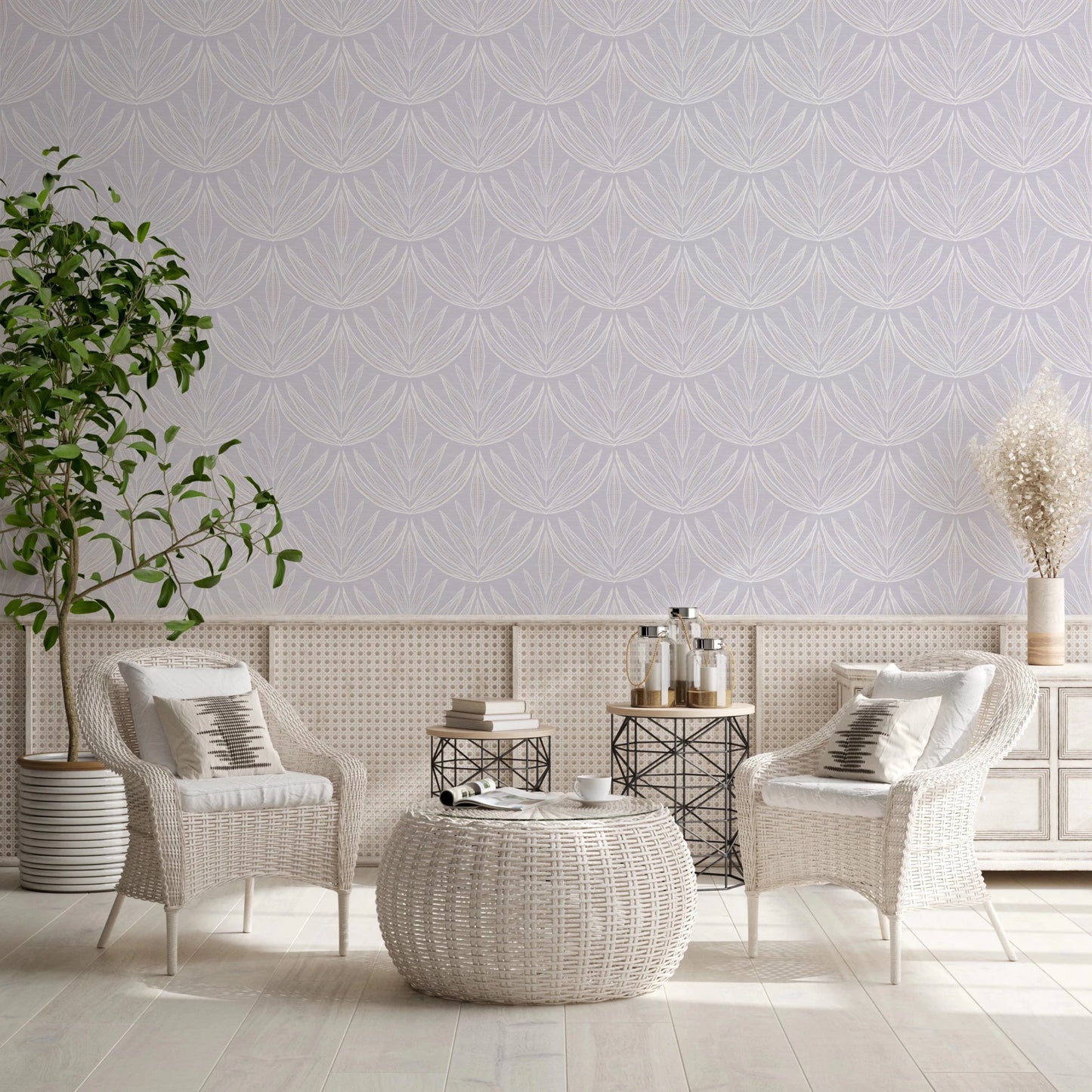 Lavender Lines Wallpaper⁠