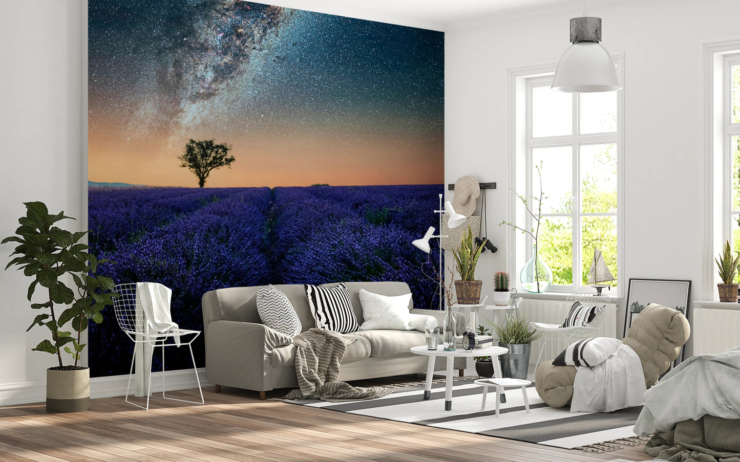 Lavender Night Wall Mural