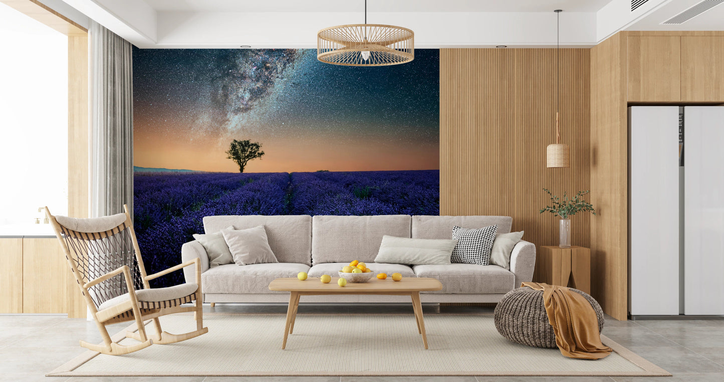Lavender Night Wall Mural