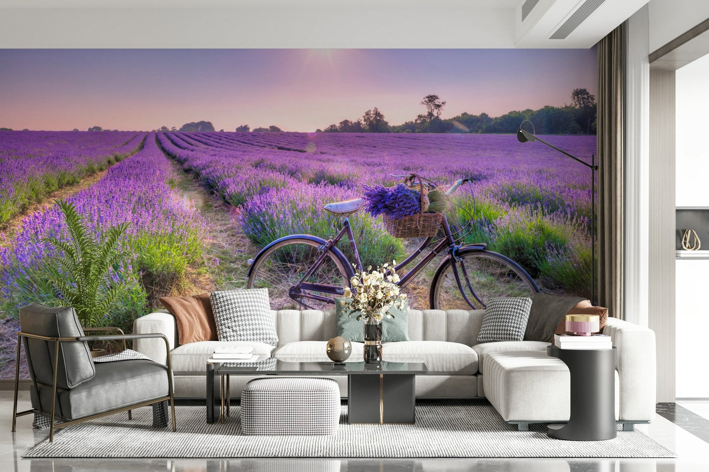 Lavender Ride Wall Mural