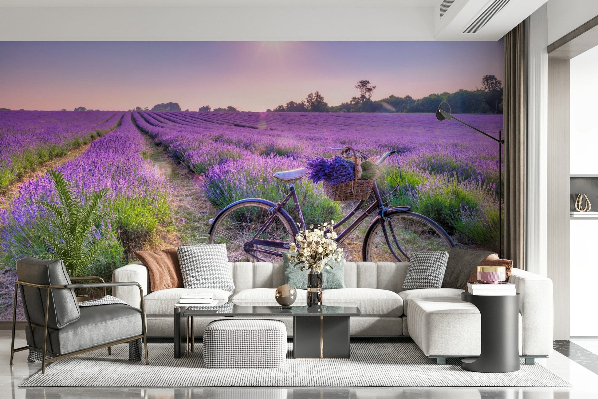 Lavender Ride Wall Mural