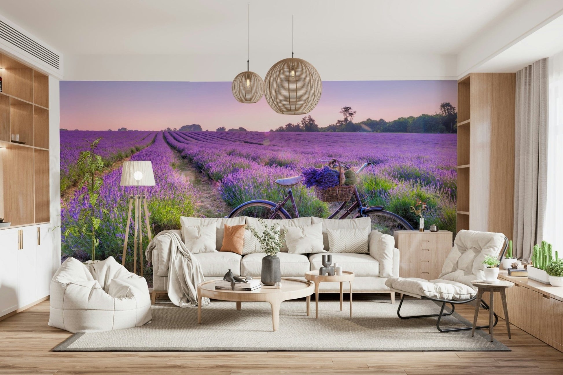 Lavender Ride Wall Mural