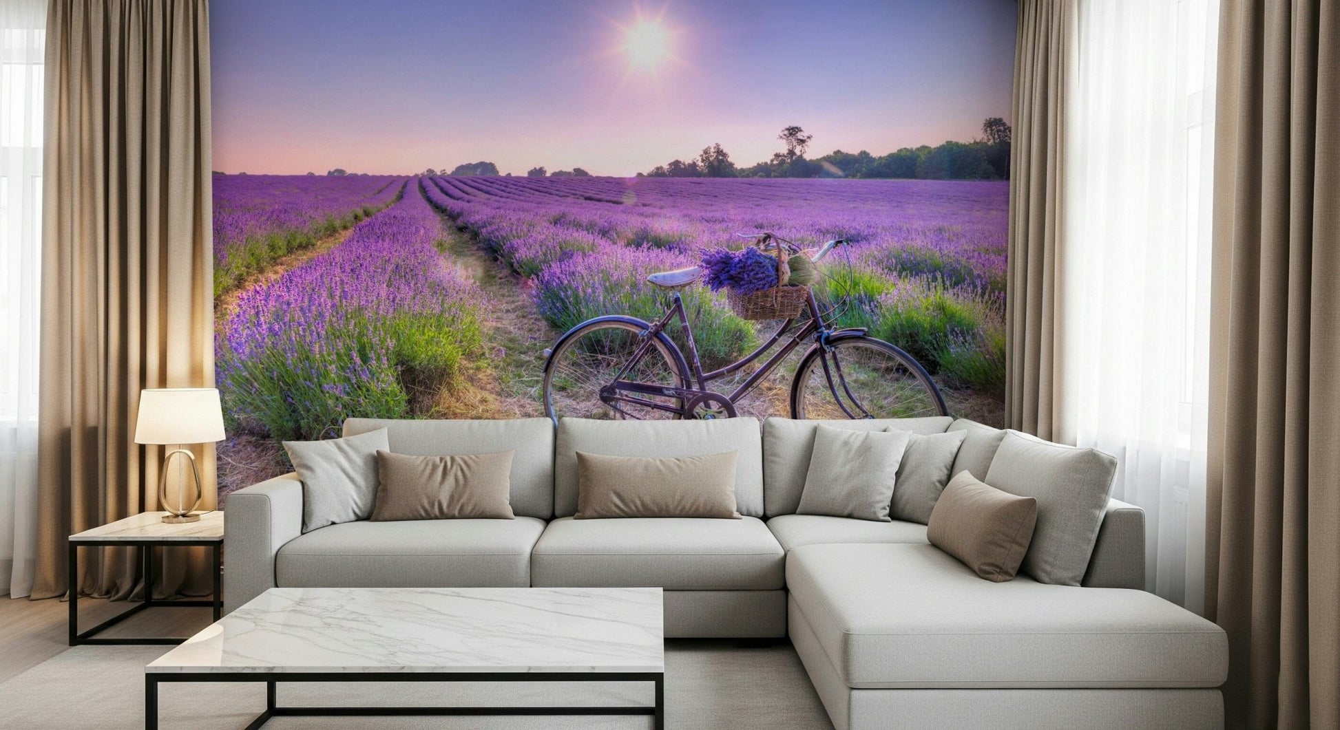 Lavender Ride Wall Mural
