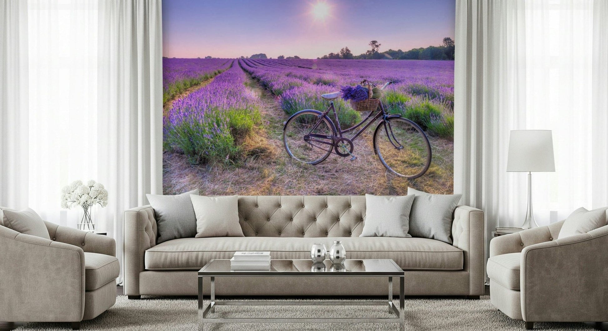 Lavender Ride Wall Mural