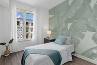 Modern banana leaves mural for home décor A631