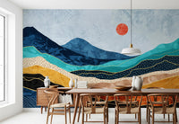 Layered Landscape Wall Mural