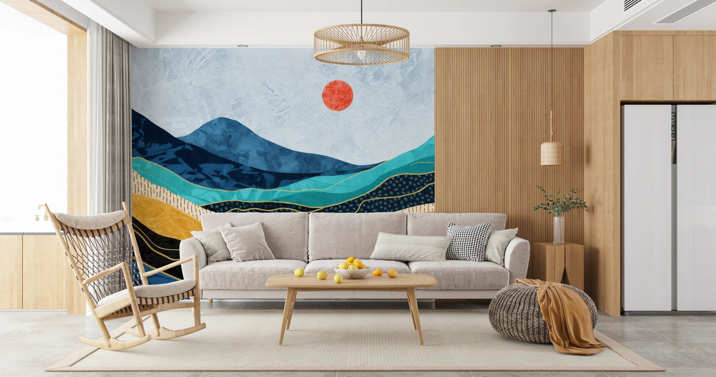 Layered Landscape Wall Mural