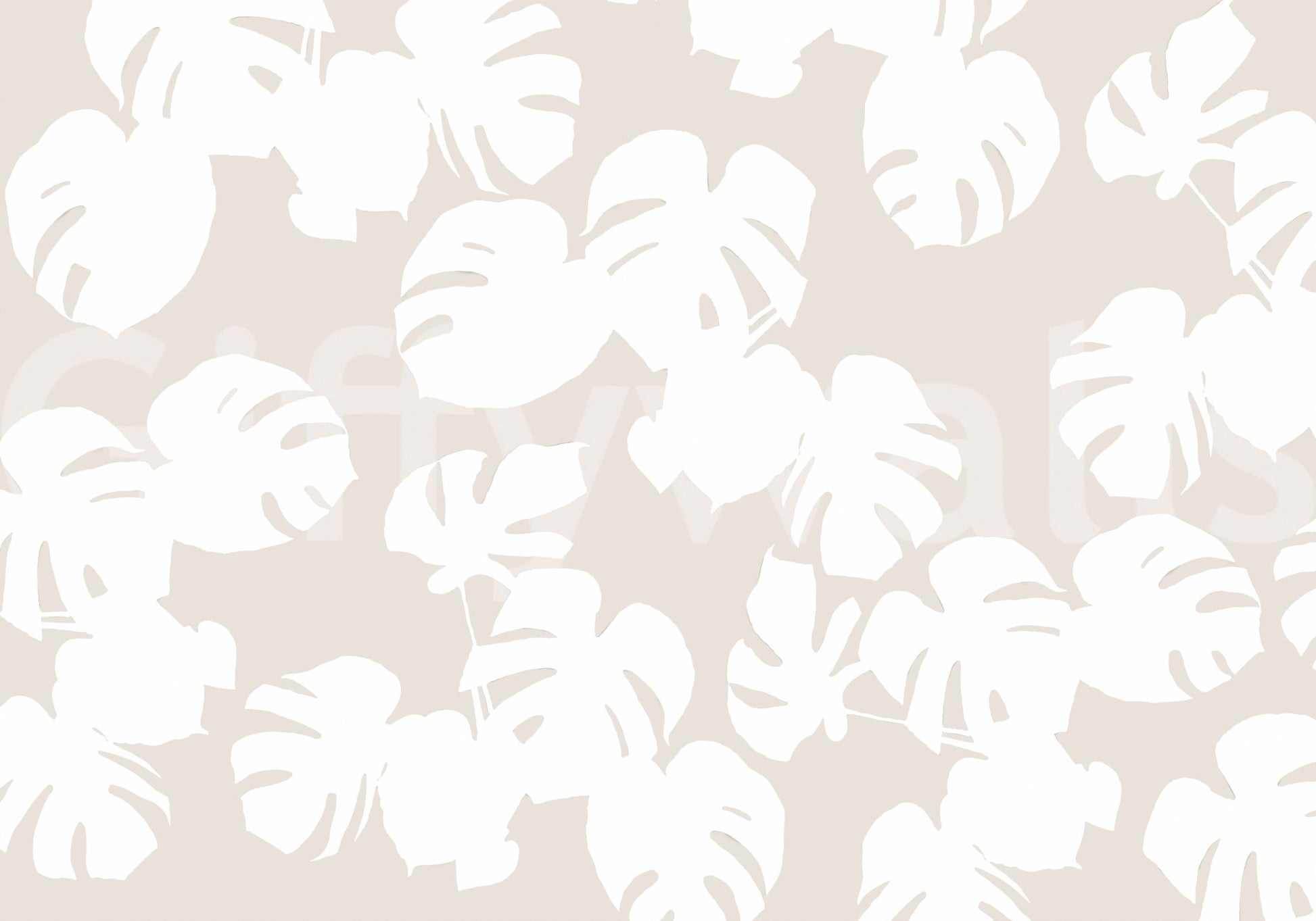 A high-quality serene leaf wall mural for walls.