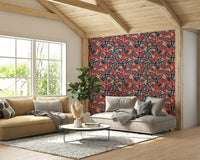 Vintage style wall decor with leaves.

