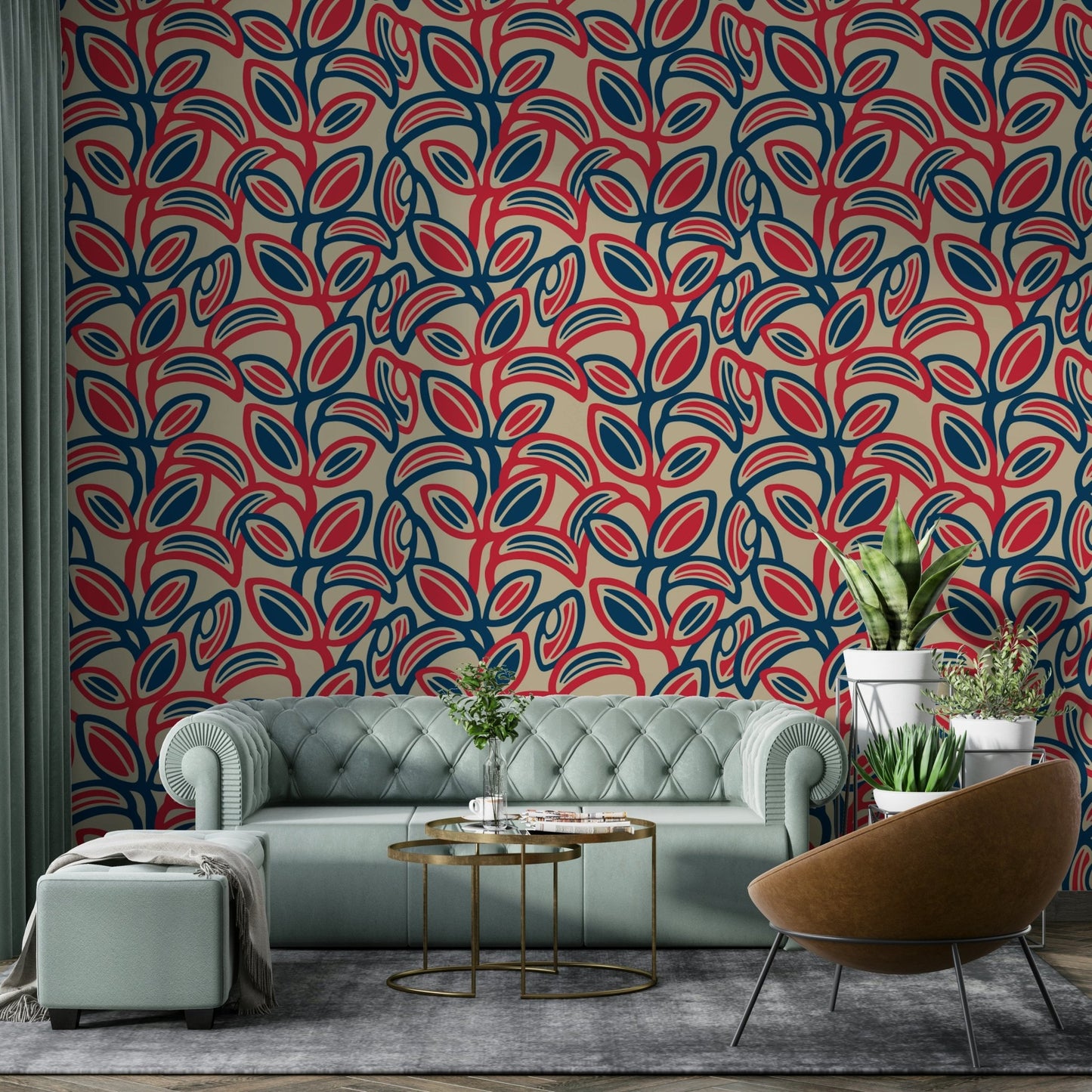 Mid-century modern wall covering.

