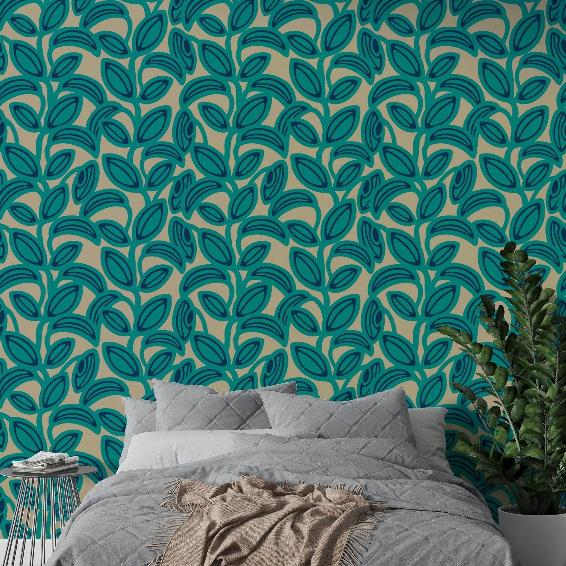 Artistic leaf patterns.

