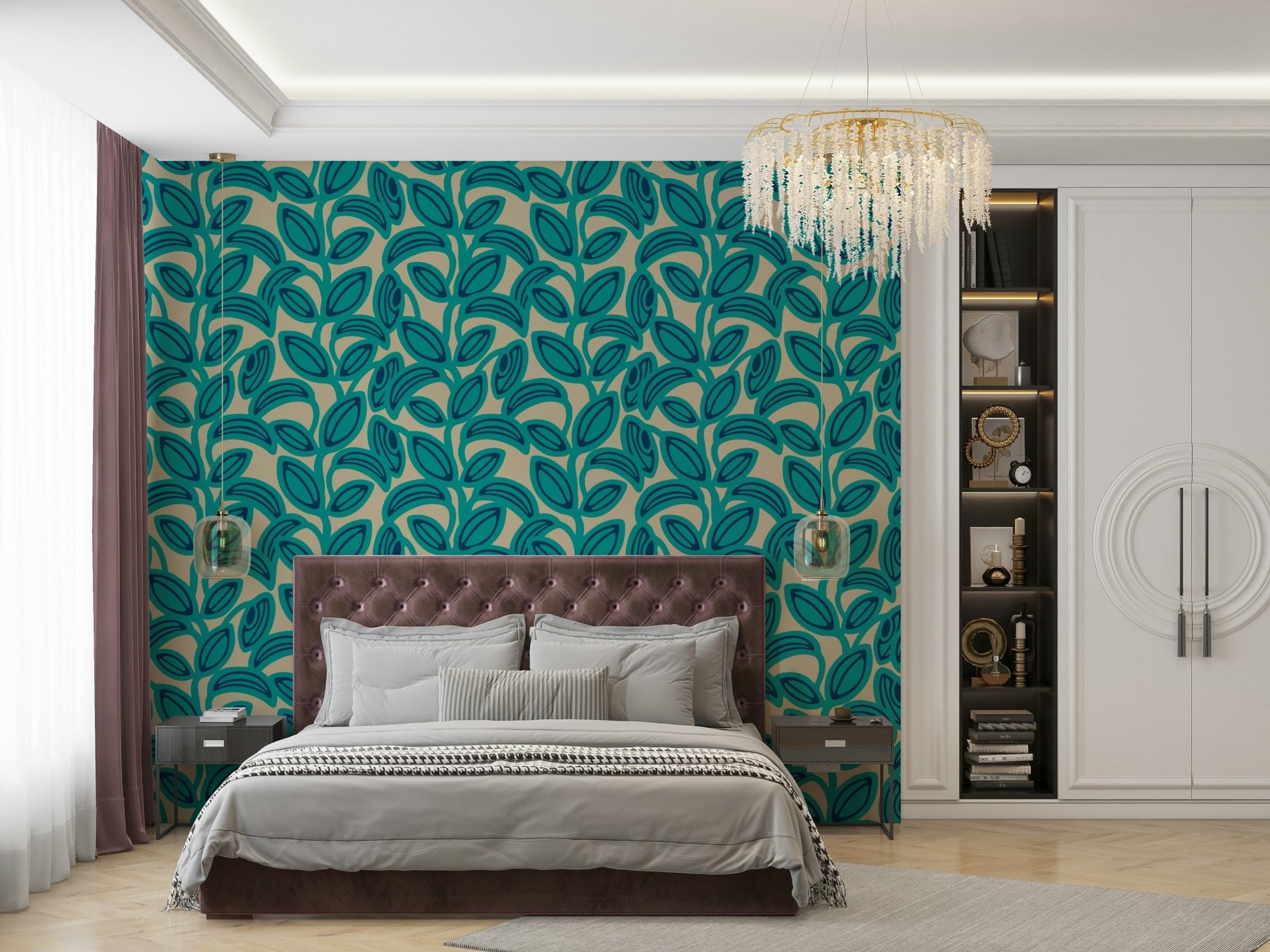Seamless pattern for wall application.


