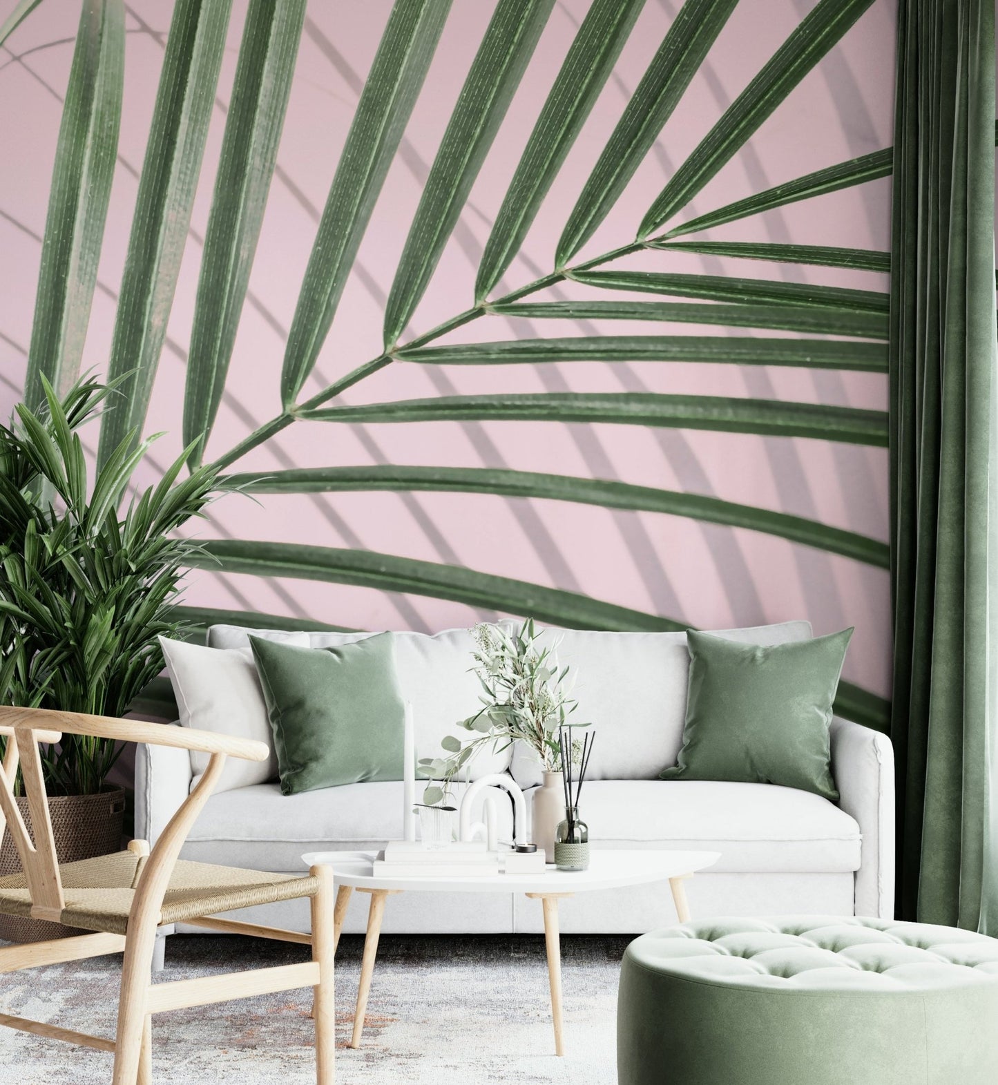Inviting and calming botanical aesthetic.

