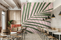 Subtle hues of green, beige, or muted tones.

