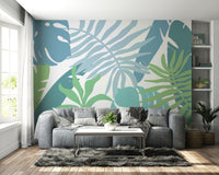 An artistic nature inspired mural for home decor.

