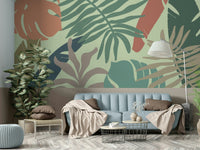 An artistic nature inspired mural for home decor.

