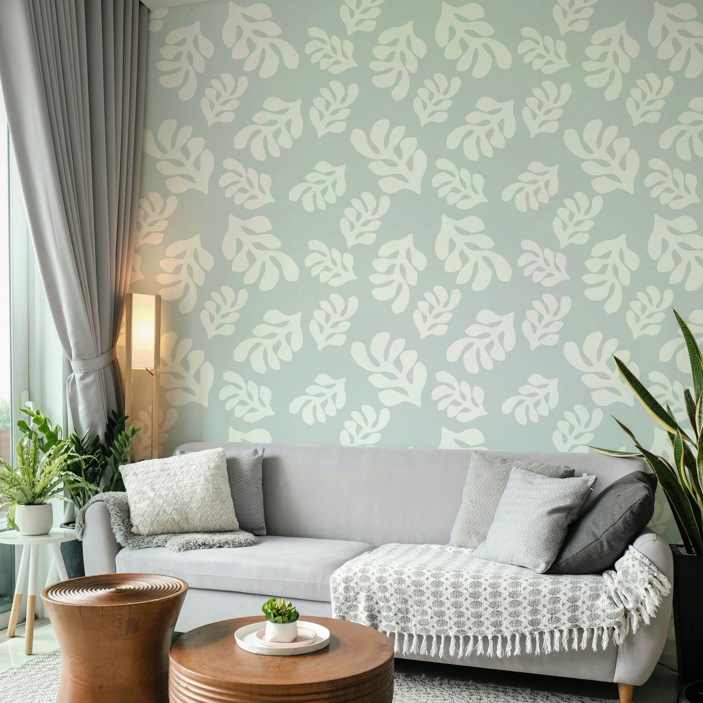 The color palette is natural and soothing, with shades of green and cream.

